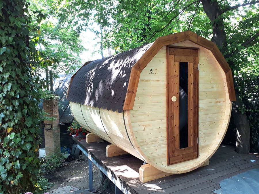 Kombinovaná sudová sauna