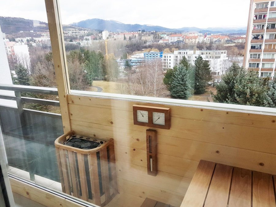 Sauna na balkóne